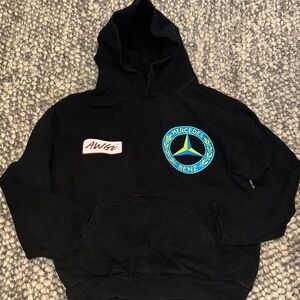 Mercedes Logo Hooded Sweatshirt NWOT
